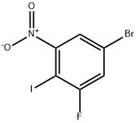 5-溴-1-氟-2-碘-3-硝基苯 结构式