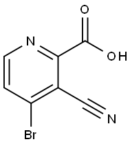 4-溴-3-氰基吡啶甲酸 结构式