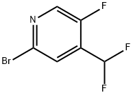 2-溴-4-(二氟甲基)-5-氟吡啶 结构式