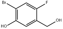 2-Bromo-4-fluoro-5-hydroxymethyl-phenol 结构式