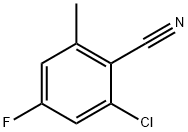 2-氯-4-氟-6-甲基苯甲腈 结构式