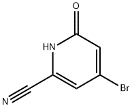 2-Pyridinecarbonitrile, 4-bromo-1,6-dihydro-6-oxo- 结构式