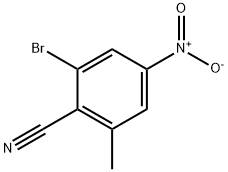 2-Bromo-6-methyl-4-nitro-benzonitrile 结构式