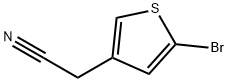 2-(5-溴噻吩-3-基)乙腈 结构式