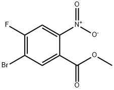 5-溴-4-氟-2-硝基苯甲酸甲酯 结构式