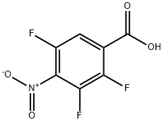 2,3,5-三氟-4-硝基苯甲酸 结构式