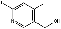 (4,6-二氟吡啶-3-基)甲醇 结构式