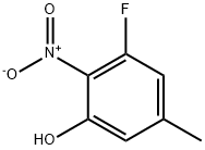 Phenol, 3-fluoro-5-methyl-2-nitro- 结构式