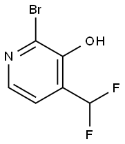 2-溴-4-(二氟甲基)吡啶-3-醇 结构式