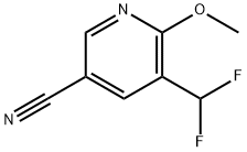 5-(二氟甲基)-6-甲氧基烟腈 结构式