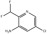 3-Pyridinamine, 5-chloro-2-(difluoromethyl)- 结构式