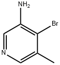 4-溴-5-甲基-3-吡啶胺 结构式