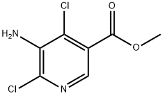 5-氨基-4,6-二氯烟酸甲酯 结构式