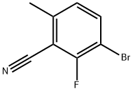 3-溴-2-氟-6-甲基苄腈 结构式