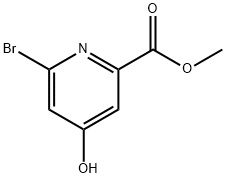 6-溴-4-羟基吡啶甲酸甲酯 结构式