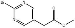 5-Pyrimidineacetic acid, 2-bromo-, methyl ester 结构式