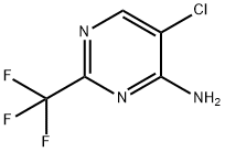 4-Pyrimidinamine, 5-chloro-2-(trifluoromethyl)- 结构式