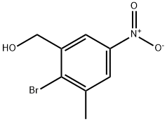 2-溴-3-甲基-5-硝基苄醇 结构式