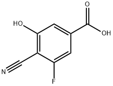 4-氰基-3-氟-5-羟基苯甲酸 结构式