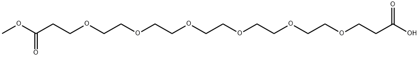 Acid-PEG6-mono-methyl ester 结构式