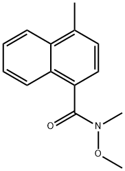 N-甲氧基-N,4-二甲基-1-萘甲酰胺 结构式