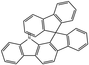 SPIRO[9H-FLUORENE-9,12'(11'H)-INDENO[2,1-A]CARBAZOLE] 结构式