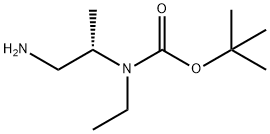 Carbamic acid, N-[(1S)-2-amino-1-methylethyl]-N-ethyl-, 1,1-dimethylethyl ester 结构式