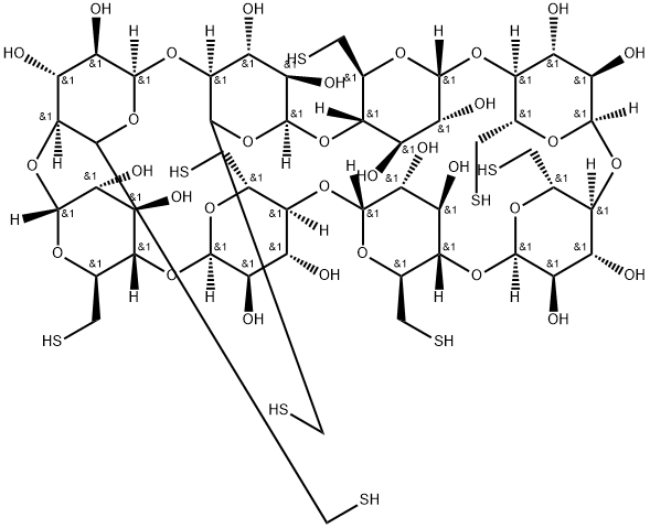 Octakis-(6-Mercapto-6-deoxy)-γ-Cyclodextrin 结构式