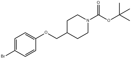 tert-butyl 4-(4-bromophenoxymethyl)piperidine-1-carboxylate 结构式