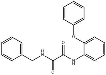 N1-(2-苯氧基苯基)-N2-(苯甲基)-乙二酰胺 结构式