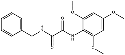 N1-?(phenylmethyl)?-?N2-?(2,?4,?6-?trimethoxyphenyl)?- Ethanediamide 结构式