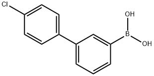 3-(4-氯苯基)苯基硼酸 结构式