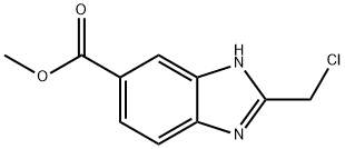 2-(氯甲基)-1H-苯并[D]咪唑-6-羧酸甲酯 结构式