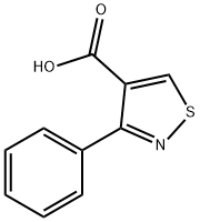 3-苯基异噻唑-4-羧酸 结构式