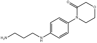 4- [4-[（3-氨基丙基）氨基]苯基] -3-吗啉酮 结构式