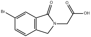 2H-Isoindole-2-acetic acid, 6-bromo-1,3-dihydro-1-oxo 结构式