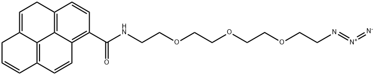 PYRENE-PEG3-AZIDE 结构式