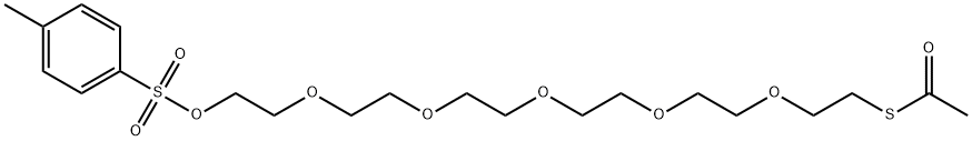 S-acetyl-PEG6-Tos 结构式