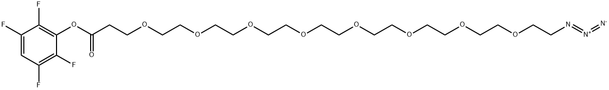 AZIDO-PEG8-TFP ESTER 结构式