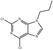 2,6-二氯-9-丙基-9H-嘌呤 结构式