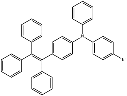 4-bromo-N-phenyl-N-(4-(1,2,2-triphenylvinyl)phenyl)aniline 结构式