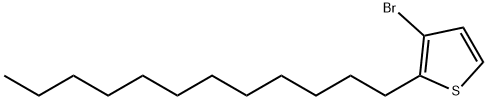 3-溴-2-正十二烷基噻吩 结构式