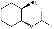 (1R,2R)-2-(DIFLUOROMETHOXY)CYCLOHEXAN-1-AMINE 结构式