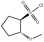 Cyclopentanesulfonyl chloride, 2-methoxy-, (1R,2R)- 结构式