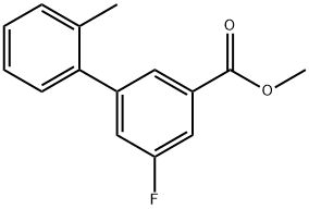 [1,1'-Biphenyl]-3-carboxylic acid, 5-fluoro-2'-methyl-, methyl ester 结构式