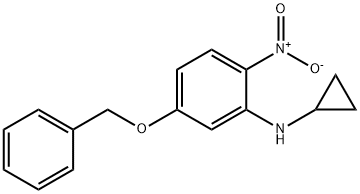 5-(Benzyloxy)-N-cyclopropyl-2-nitroaniline 结构式