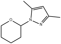 3,5-二甲基-1-(四氢2H-吡喃-2-基)-1H吡唑 结构式