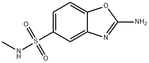 5-Benzoxazolesulfonamide, 2-amino-N-methyl- 结构式