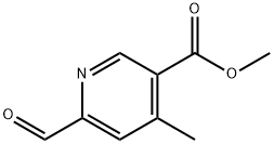 6-甲酰基-4-甲基烟酸甲酯 结构式