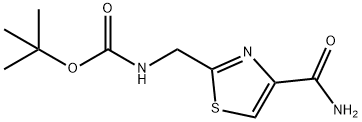 (4-羰基噻唑-2-基)甲基氨基甲酸叔丁酯 结构式